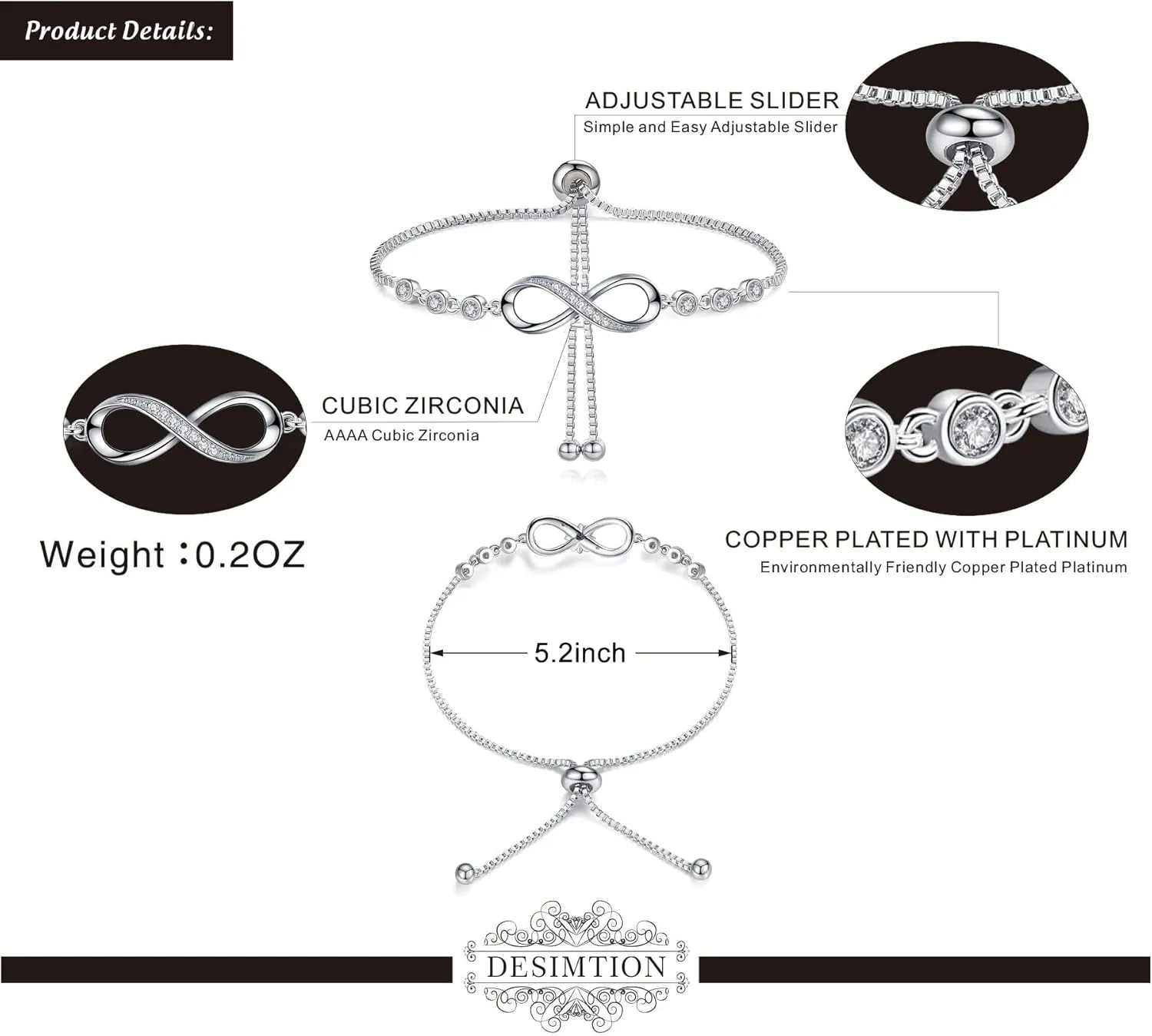 Gifts for Women Mom, Infinity Love Bracelets for Women Girls Girlfriend, Birthday Mothers Day Jewelry Gifts for Mom Wife from Daughter Son