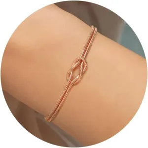 Gold Bracelets for Women Teen Girl Gifts Infinity Knot Bracelet Gifts for Daughter Granddaughter Wife Birthday Gift Ideas Anniversary Valentines Mothers Day Christmas Jewelry Gifts