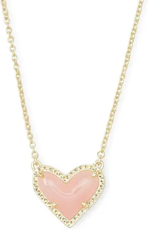 Gold Heart Pendant Necklace for Women Simple Cute Necklaces for Teen Girls Dainty Crystal Choker Necklaces for Her Jewelry