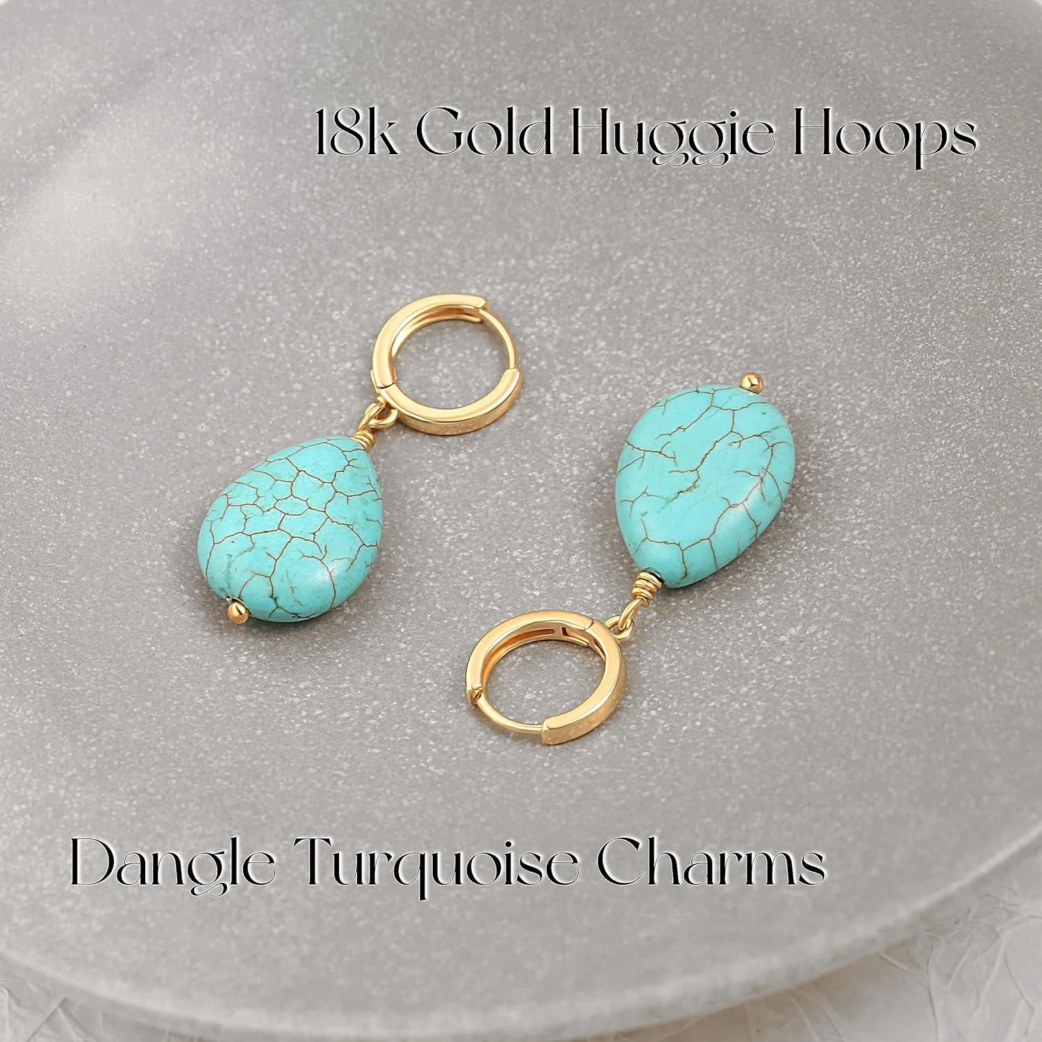 Gold Huggie Hoop Earrings with Charms Fashion Pearl Drop Dangle Earrings for Women Handmade Karma Circle Jewelry for Ladies Lightweight Pearl Earrings on Christmas