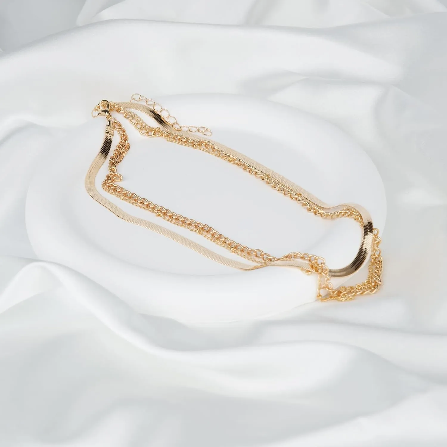 Gold Layered Necklaces for Women Stack Chain Necklace Set Trendy Fashion Jewelry for Women 2024