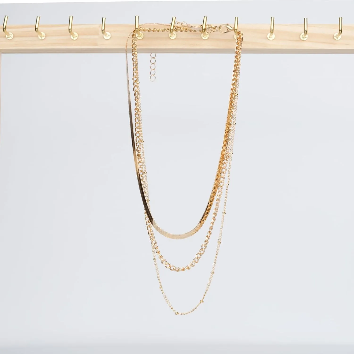 Gold Layered Necklaces for Women Stack Chain Necklace Set Trendy Fashion Jewelry for Women 2024
