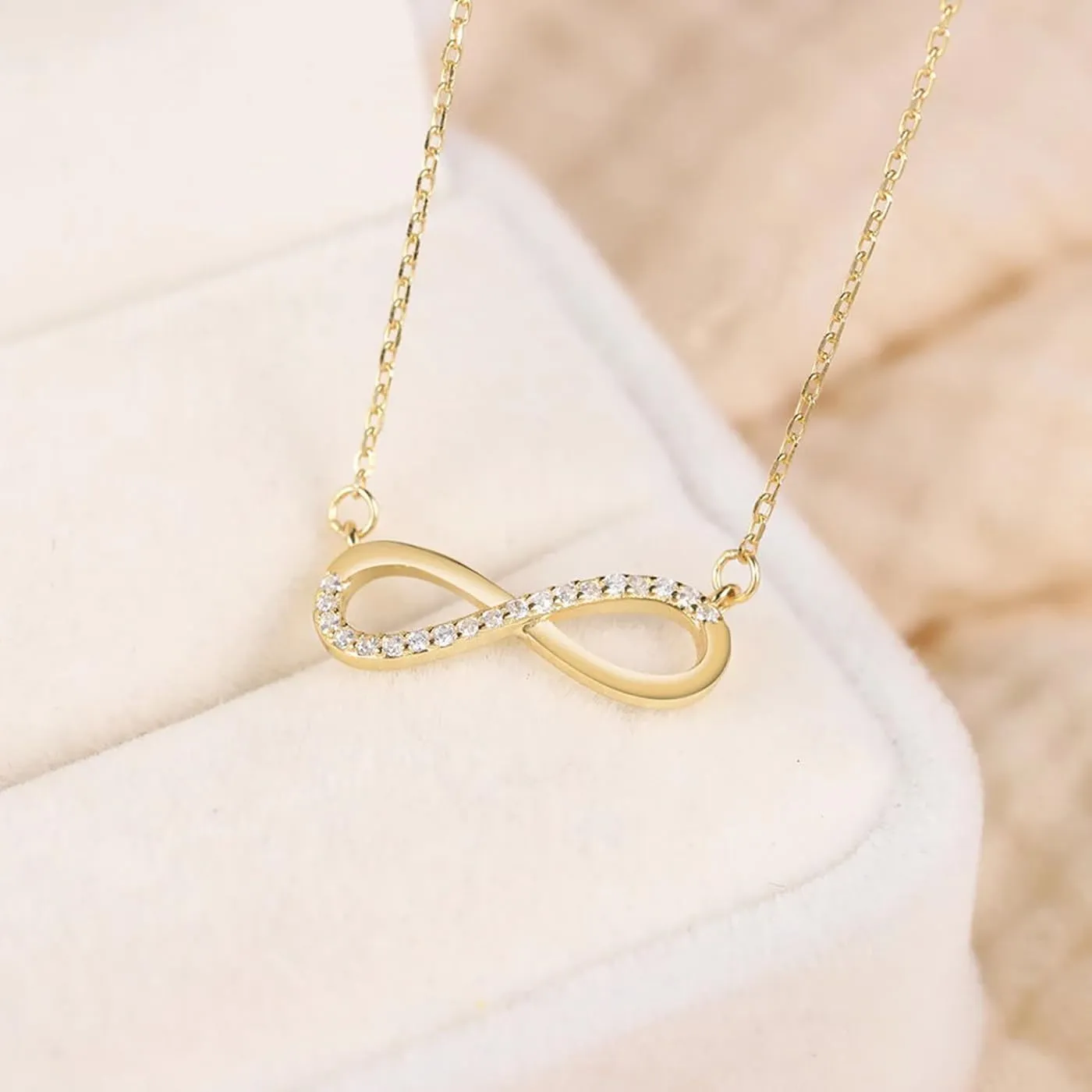 Gold Necklace for Women-14k Gold Plated Infinity Necklace Star Of David Necklace Evil Eye Cross Pendants Heart Dainty Gold Necklace For Women