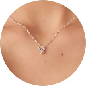 Gold Necklace for Women- Bee Necklace Simple Hummingbird Necklace Infinity Pendant Necklace Jewelry for Girls