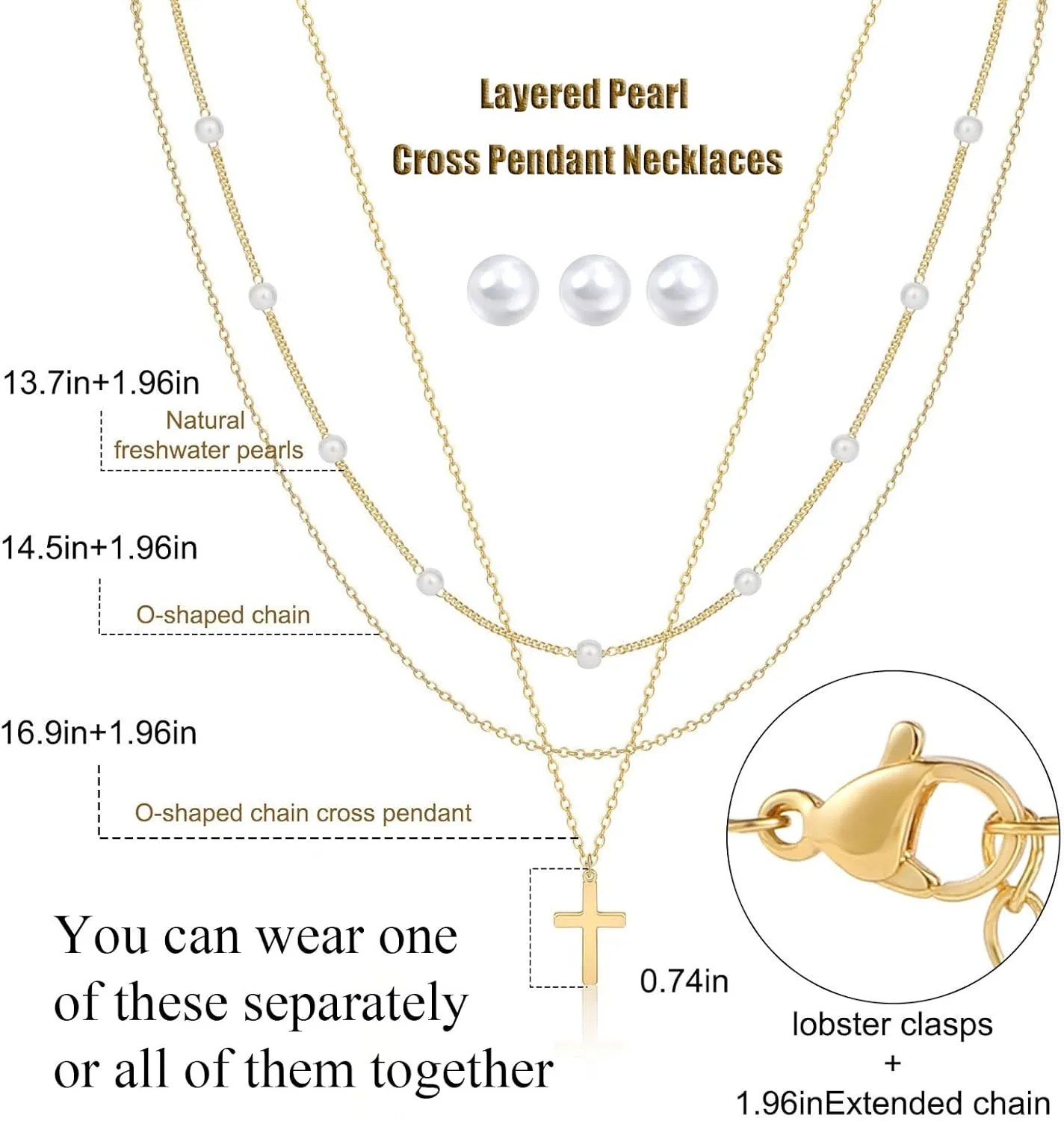 Gold Silver Pearl Necklaces for Women Dainty Pearls Necklace Round Imitation Choker Simple Bridesmaid Wedding Jewelry
