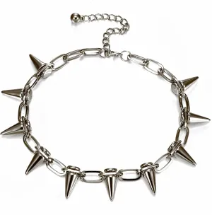 Goth Choker Necklaces for Women, Spike Choker Punk Rock Choker Jewelry Vintage Y2k Accessories for Men Women