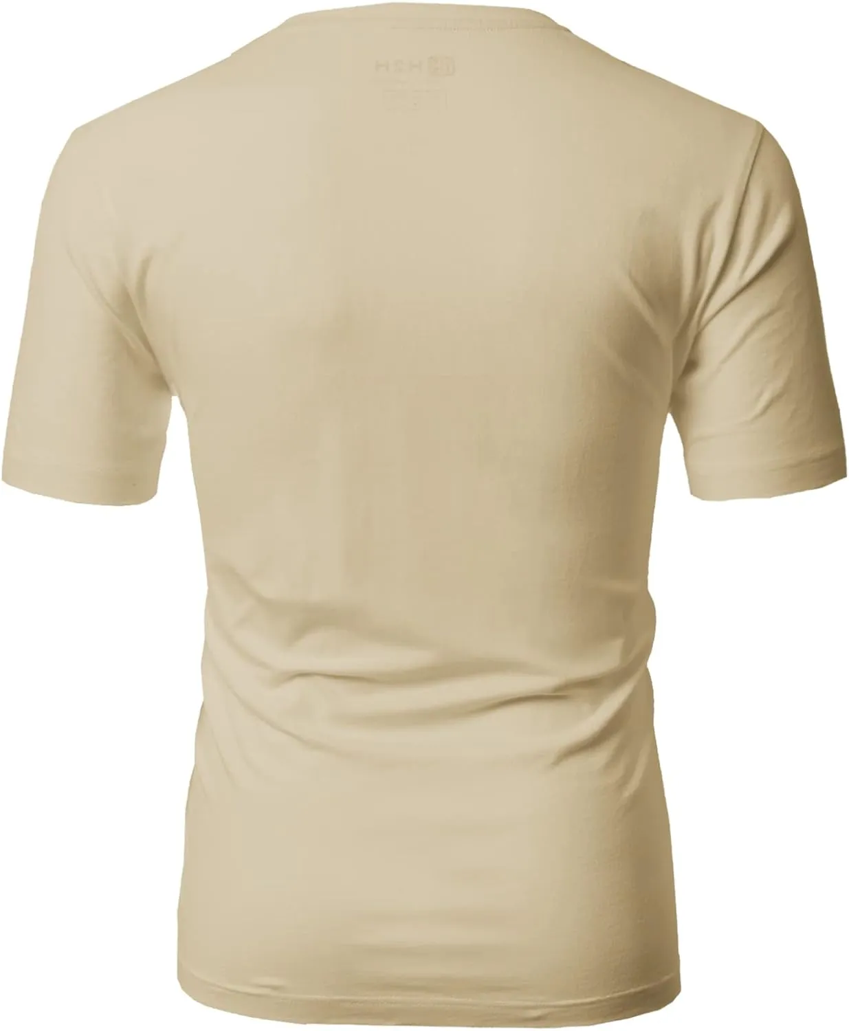 H2H Mens Casual Slim Fit Short Sleeve T-Shirts Soft Lightweight V-Neck/Crew-Neck Size XS to 3XL