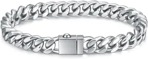 Hip Hop Stainless Steel Chain Bracelets for Men Women Cuban Bracelets Padlock Couple Bracelet