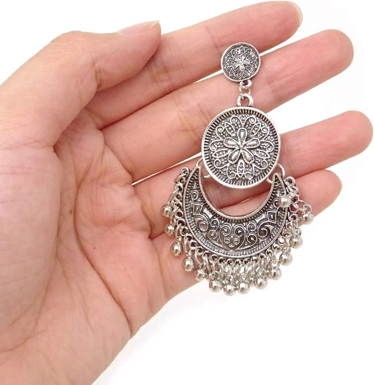 Honbay Bohemian Fashion Earrings National Style Retro Earrings Gypsy Dangle Earrings