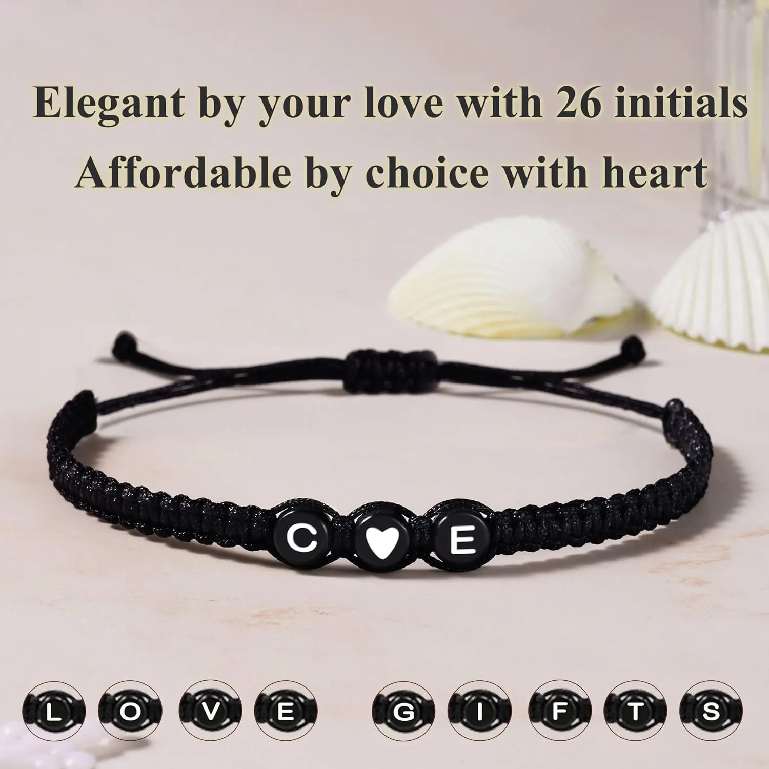 Initial Bracelets for Women Men's Bracelets Gifts for Girlfriend Boyfriend Letter Bracelets I Love You Gifts for Her Him Best Friend Birthday Gift Christmas Jewelry