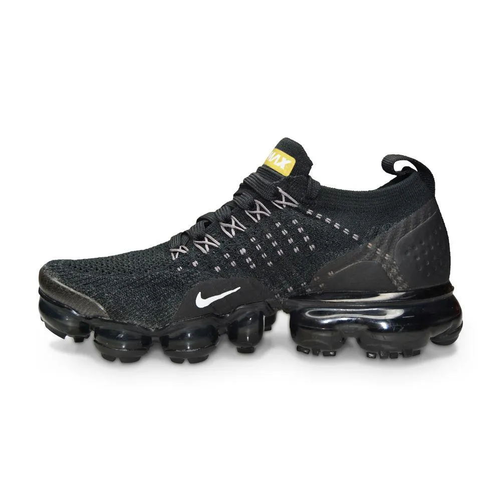 Juniors Womens Nike Air Vapormax Flyknit 2 - 942843 012 - Black Metallic Gold