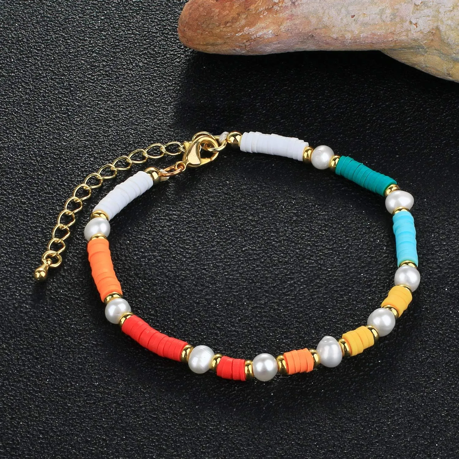 KELITCH New Shell Pearl Bracelets Boho Colorful Miyuki Beads Friendship Bracelets Women Charm Bracelet