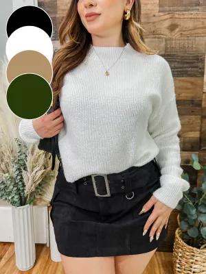 Kendall Mock Neck Soft Sweater