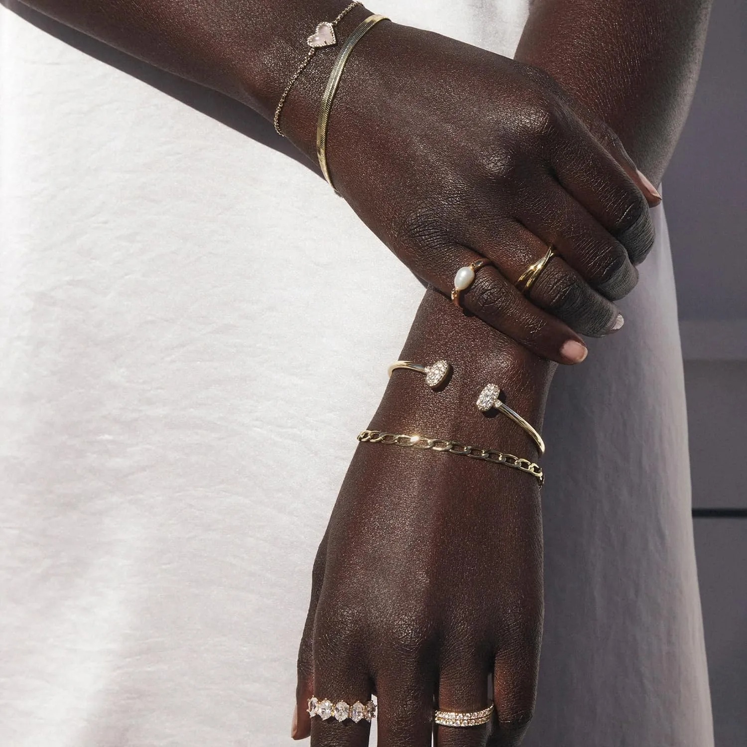 Kendra Scott Leighton Pearl Band Ring