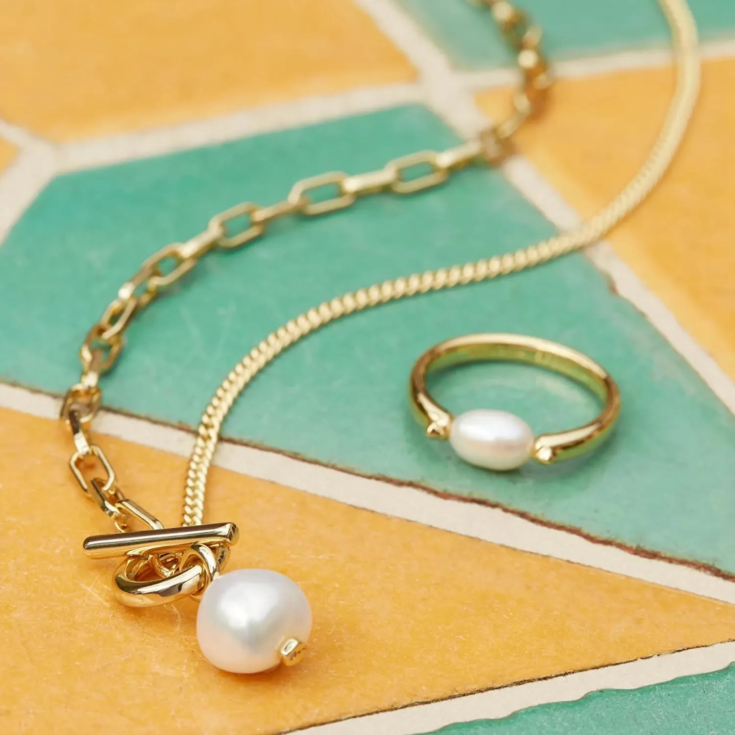 Kendra Scott Leighton Pearl Band Ring