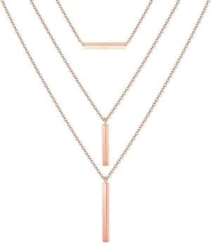 Layered Chain Necklaces for Women Boho Vertical Bar Pendant Necklace Set Minimalist Y Necklaces for Beach Parties Summer Jewelry Set
