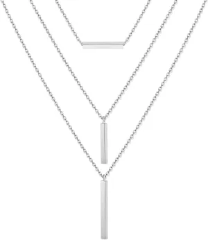 Layered Chain Necklaces for Women Boho Vertical Bar Pendant Necklace Set Minimalist Y Necklaces for Beach Parties Summer Jewelry Set