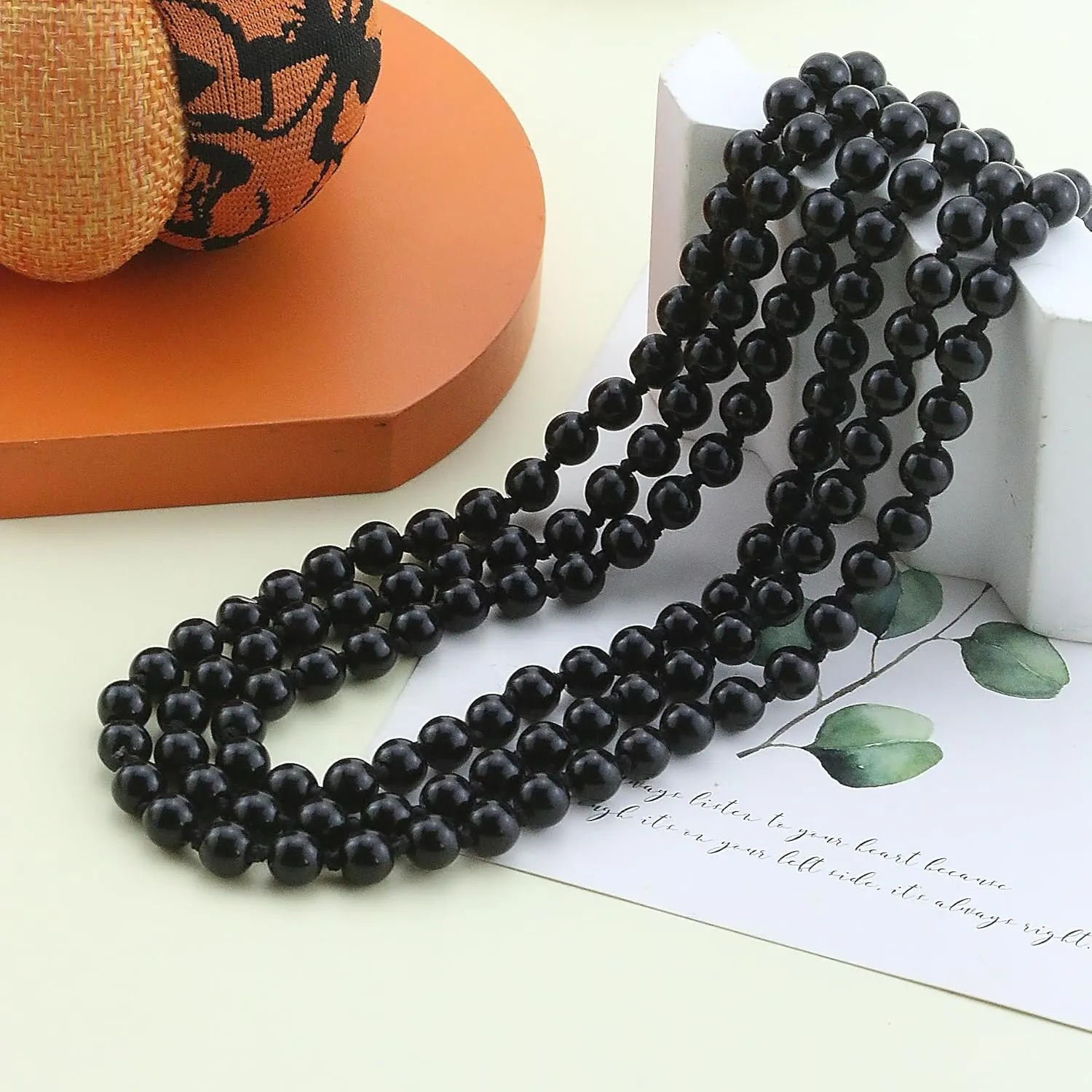 Long Pearl Necklaces for Women Faux Pearl Dangle Necklace Chunky Bead Layered Pearl Necklace Wedding Bridal 60" Pearl Necklace 1920s Gatsby Costume Jewelry