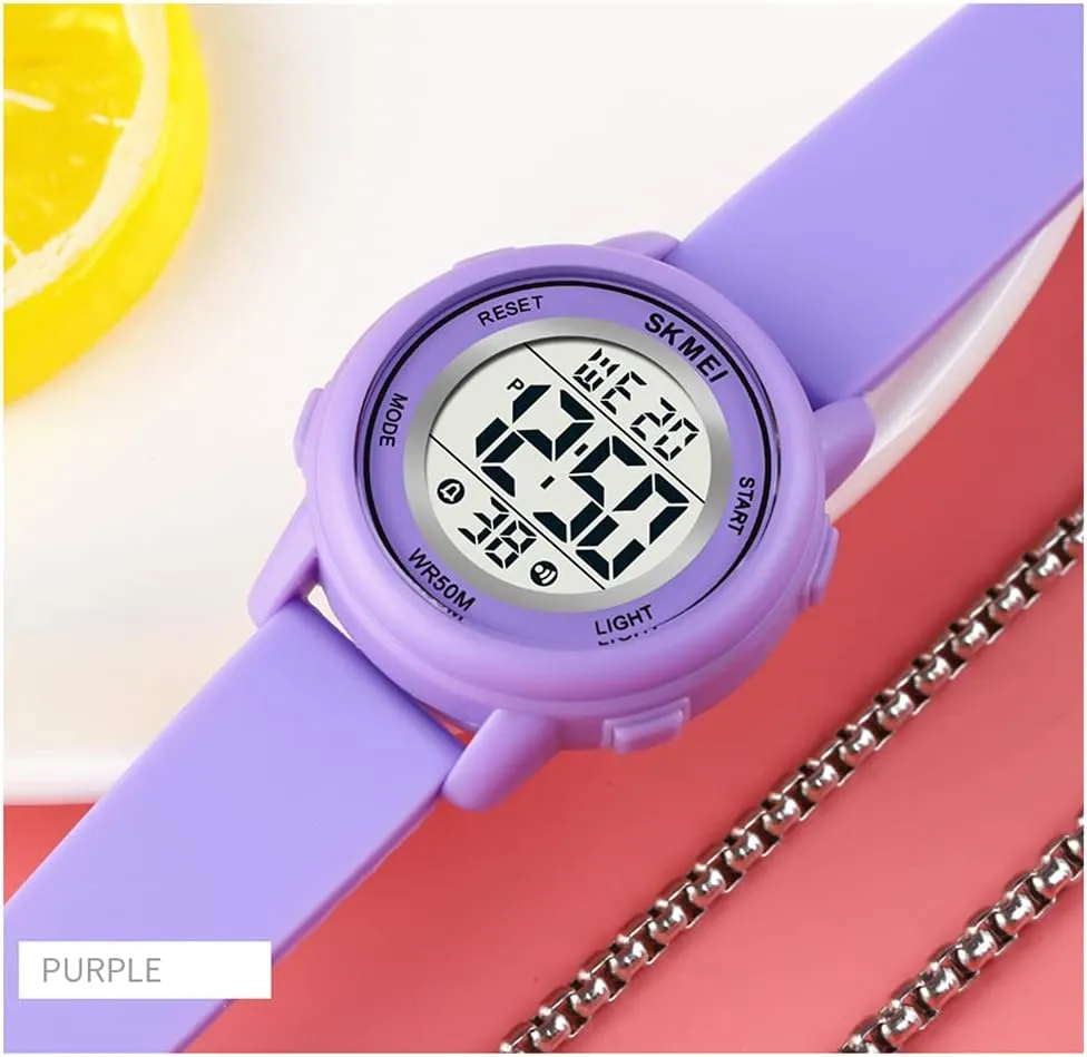 MASTOP Fashion LED Light Digital Sport Watches Stopwatch Calendar Clock 5Bar Waterproof Multifunctional Wristwatch