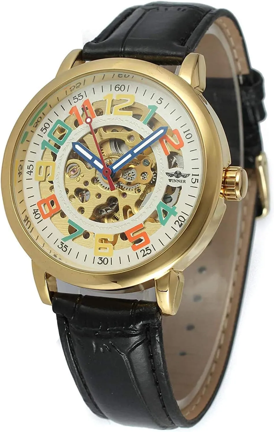 MASTOPMen Automatic Mechanical Watches Business Waterproof Calendar Mens Watches Top Brand Leather Wristwatches