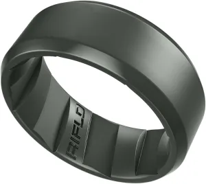 Men's Tactical Silicone Rings, 9mm Wide 2.5mm Thick Rubber Wedding Bands for Him, Breathable Working Man's Performance Ring