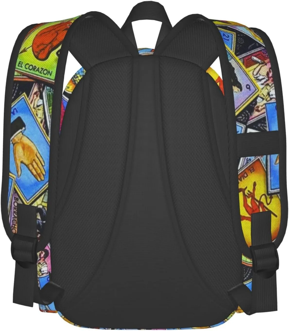Mexican Loteria Cards Unisex Backpacks 15in Laptop Backpack Multipurpose Double Shoulder Bag For Men Women Gifts