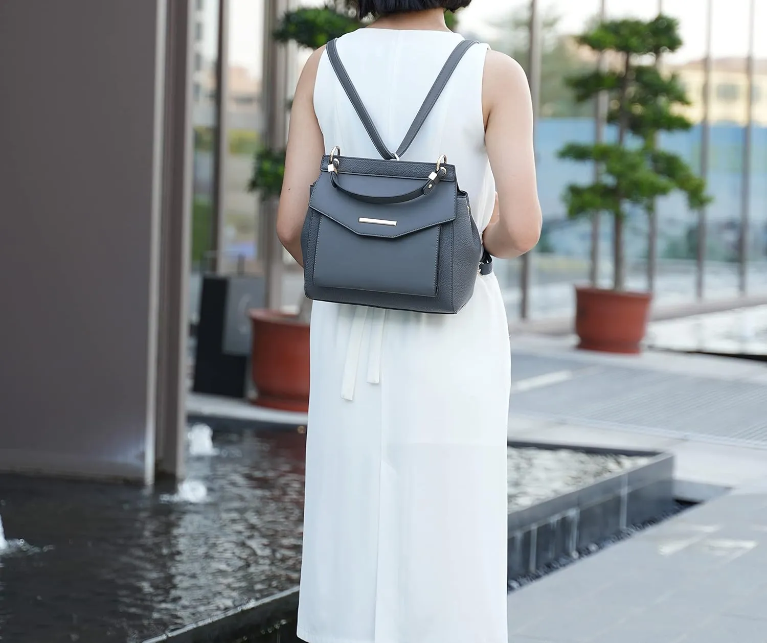 MKF Collection Satchel Convertible Handbag, Womens Backpack, Satchel & Crossbody 3-in-1 Top-Handle Purse