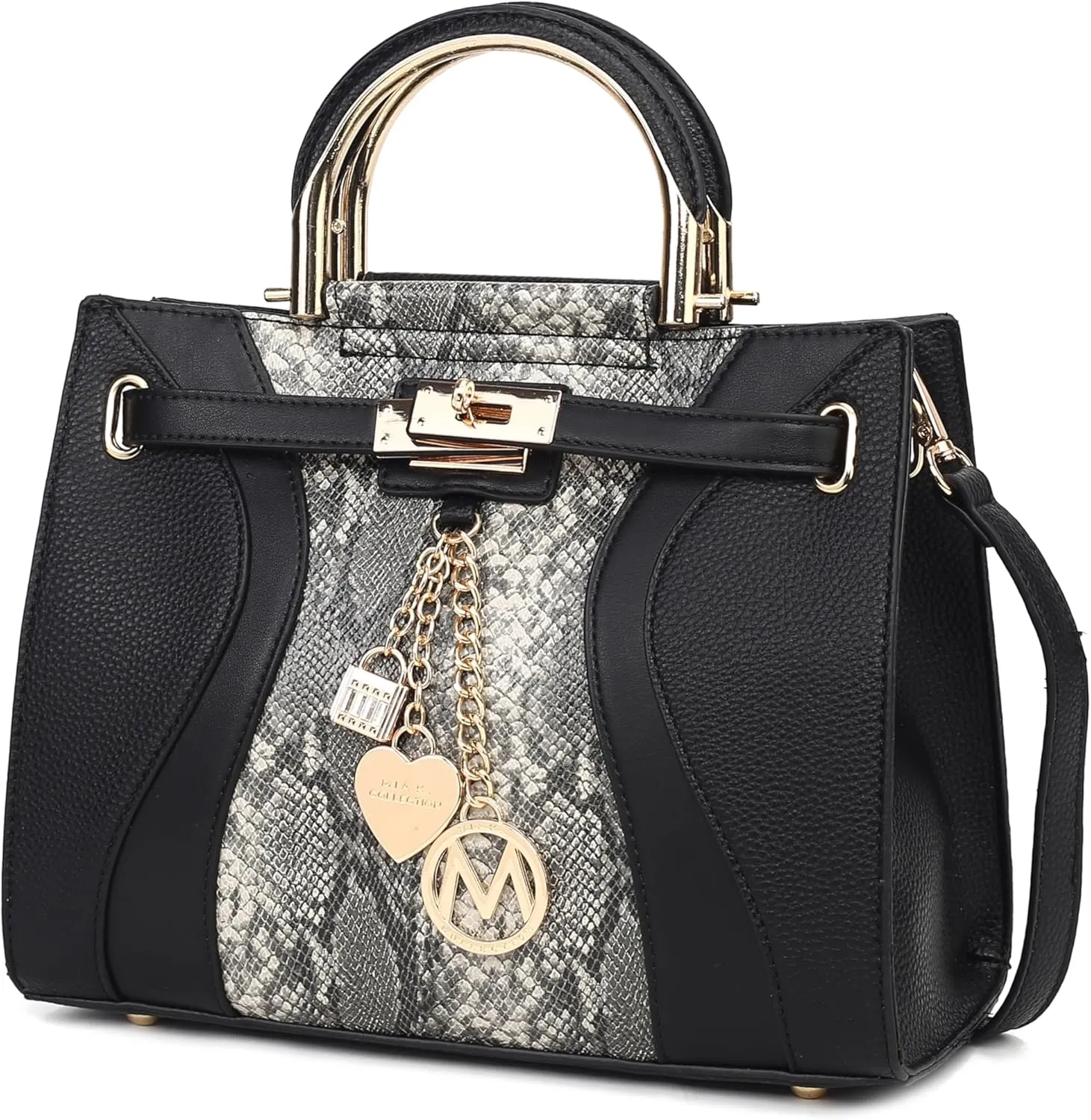 MKF Collection Women's Satchel Bag,Vegan Leather Top Handle Shoulder Bag Handbag Purse by Mia K