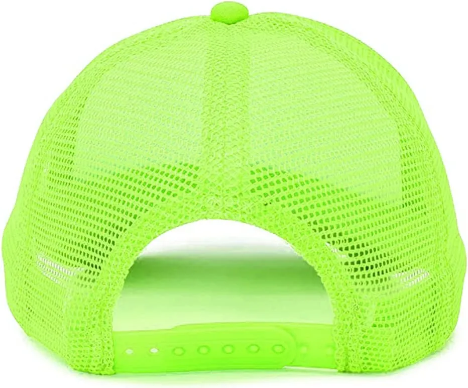 MR.R Sublimation Blanks Polyester Mesh Cap Mesh Hat Two Tone Trucker Summer Mesh Cap with Adjustable Snapback,2pcs per Pack