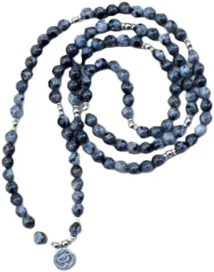 Natural Labradorite 8mm 108 Mala Beads, Spiritual, Meditation Beads, Reiki, Japa Mala, Buddhist Prayer Beads, Yoga Bracelet, healing beads LKMALA-RRGU-3360