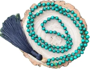 Natural Malachite with Picture Jasper 6mm-8mm 108 Mala Beads, Spiritual, Meditation Beads, Reiki, Japa Mala, Buddhist Prayer Beads, Yoga Bracelet, healing beads LKMALA-RRGU-517