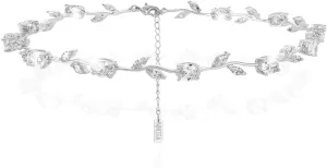 Nikita By Niki 18K Leaf Choker Necklace  Elegant Bridal Choker for Weddings, Formal Choker Necklace for Women, Dainty Wedding Jewelry Gift