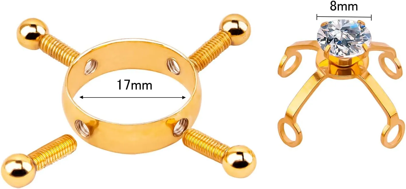 Nipple Rings Stainless Steel Fake Nipple Rings