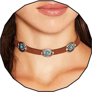 Olbye Bohemia Turquoise Choker Necklace Leather Choker Jewelry Suede Necklace for Women Boho Style
