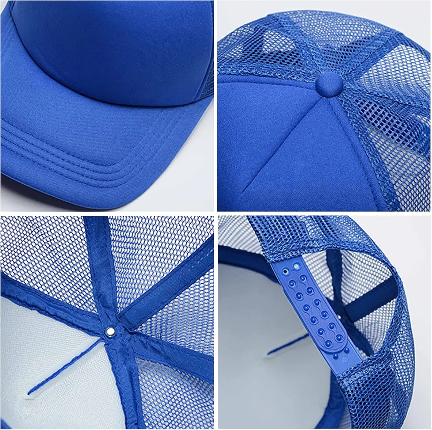 ORJ Unisex Sublimation Blank Mesh Baseball Cap Polyester Mesh Trucker Hat Bulk