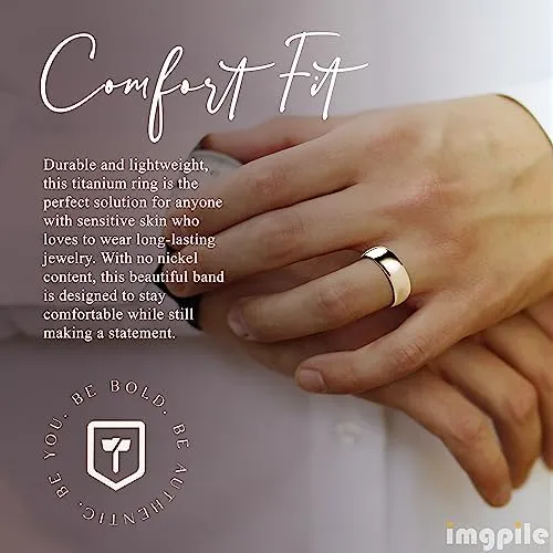 ORO Traditional Domed Gold-Plated Tungsten Carbide Wedding Ring for Men - Wedding Band - Comfort Fit, Custom Engraved, Stylish Marriage Ring, Couple's Engagement Promise - 4mm - 10mm