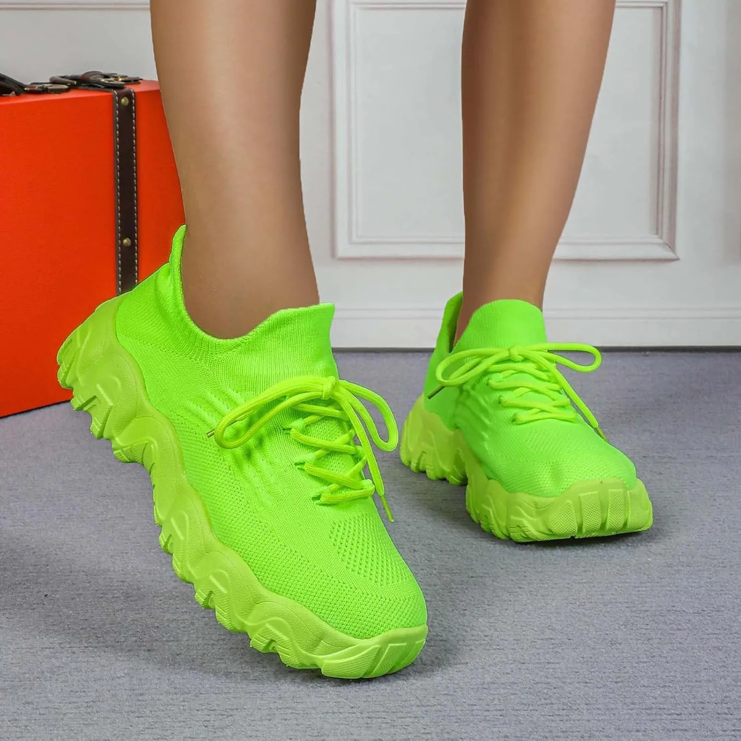 Ortho Pro Shoes for Women Wide Width Mesh Lace Lightweight Low-Cut Sneakers Comfortable Ankle Socks Non Slip Walking Sneakers Mesh Orthopedic Breathable Shoes