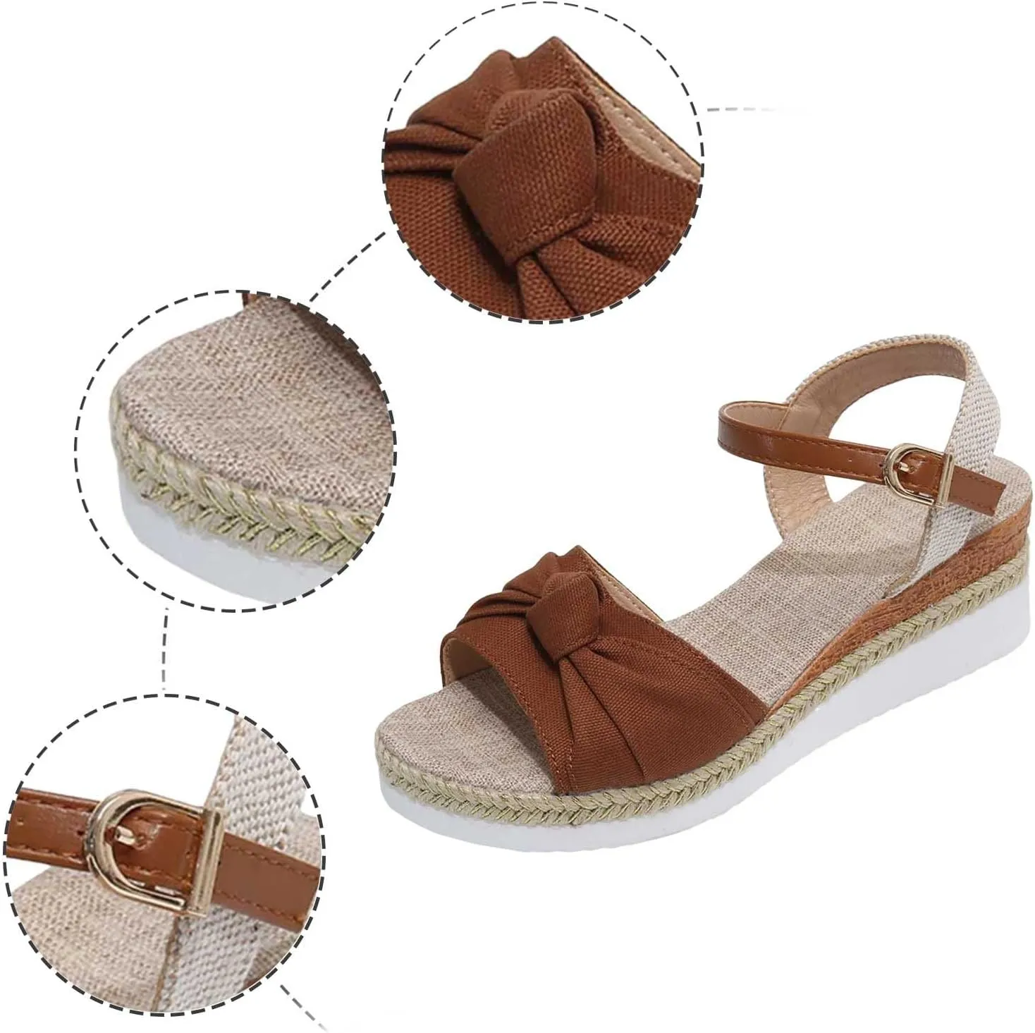Orthopedic Wedge Sandals for Women 2024 Summer Dressy Open Toe Ankle Strap Platform Sandals Comfortable Wedges Sandals Shoes