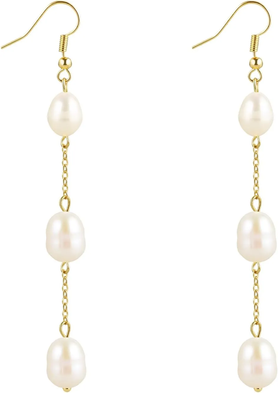 Pearl Drop Earrings for Women, Bridesmaids Earrings, Bridal Earrings, Freshwater Pearl Earrings for Wedding Jewelry Gifts