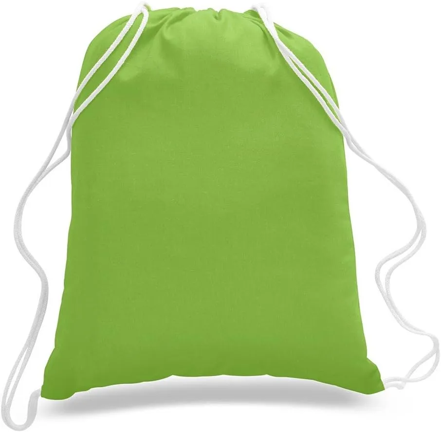 Promotional Priced Cotton Drawstring Bags Backpacks Art Craft