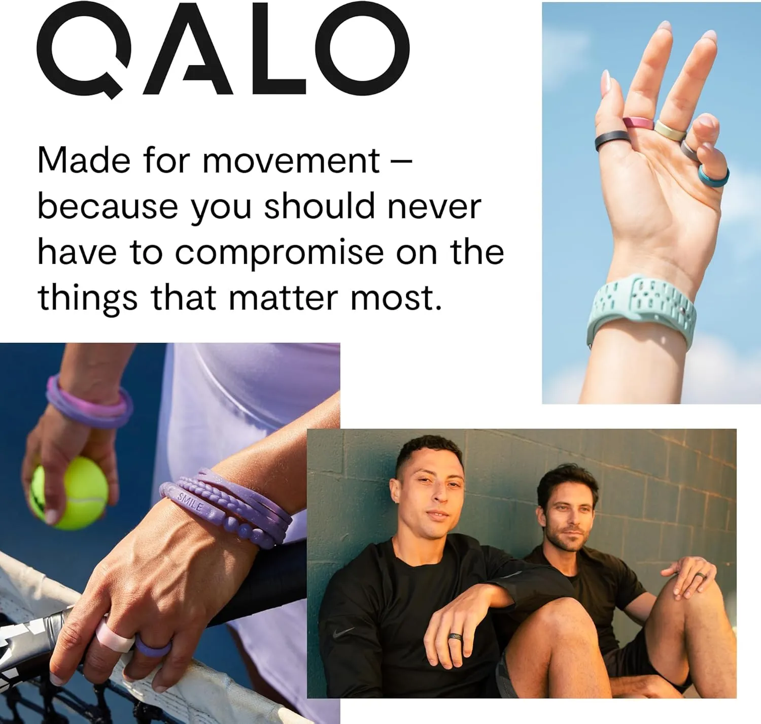 QALO Men's Rubber Silicone Ring, Strata Arrow, Arrowhead & Fish Two Tone, Silicone Rubber Wedding Band, Breathable, Durable Wedding Ring for Men, 9mm Wide 2mm Thick, Multi Colors
