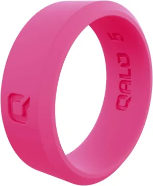 QALO Women's Rubber Silicone Ring, Modern Silicone Rubber Wedding Band, Breathable, Durable Engagement Silicone Ring, Multiple Colors