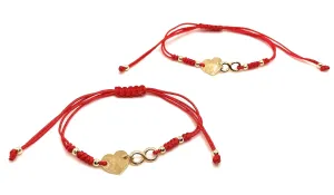Red String Bracelets with Heart and Infinity Symbol, Adjustable for Couples, Friends, and Family, Protection and Good Luck, Friendship Bracelets, Gifts for Couples