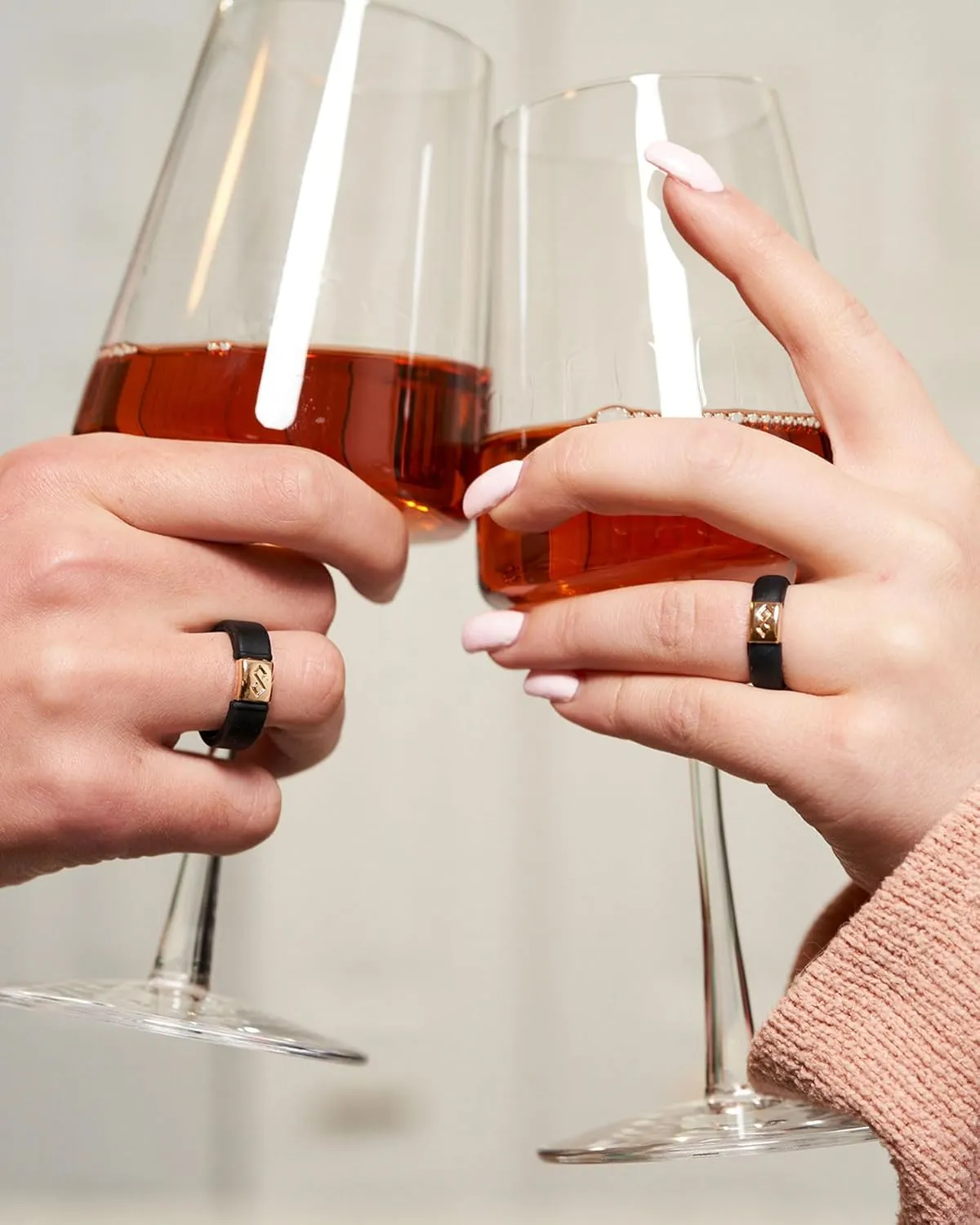 Rinfit Silicone Rings for Women 6mm Wide & Men 7mm Wide, 2mm Thick - Silicone Wedding Bands- Infinity Ring with Metal Plate - Patented Design