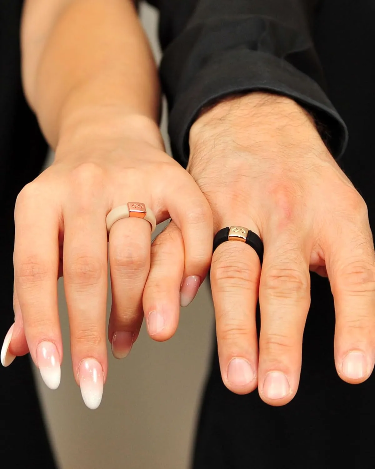Rinfit Silicone Rings for Women 6mm Wide & Men 7mm Wide, 2mm Thick - Silicone Wedding Bands- Infinity Ring with Metal Plate - Patented Design
