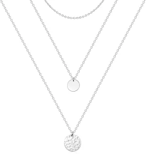 Roe Dolph Layered Choker Necklace Dainty Handmade Pendant Necklace Women Trendy Stuff Under 5 Dollar Items Multilayer Bar Disc Necklace Adjustable Choker Necklaces for Women Gifts