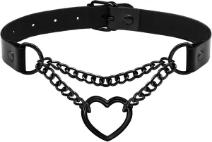 Ronglry Black Velvet Choker Necklace for Women - Adjustable Layered Goth Chokers for Party, Cosplay & Gift