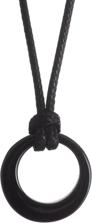 Sacina Gothic Boho Black O Ring Choker Necklace, Black Boho Gothic Choker Necklace, Christmas Jewelry Gift For Women