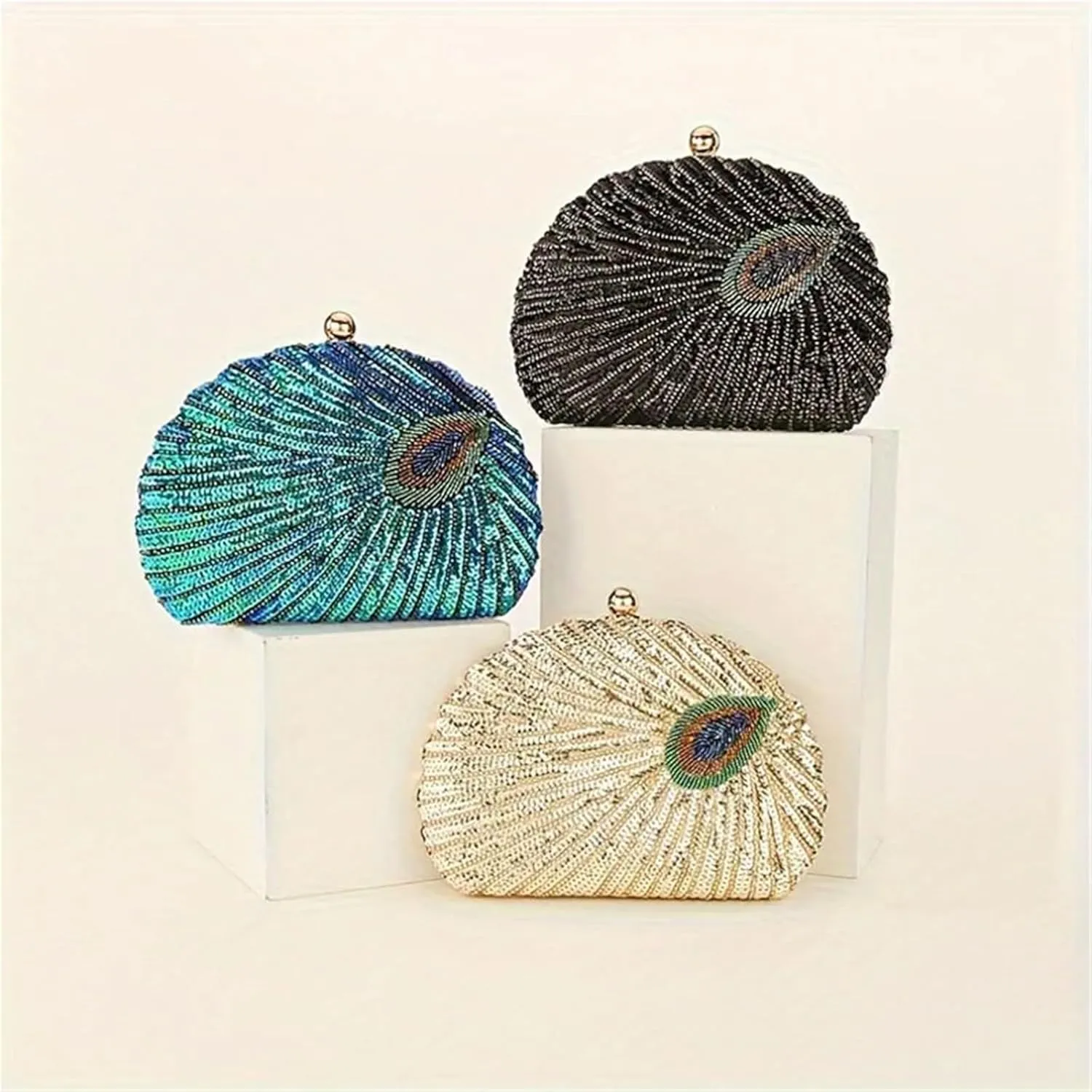 Sequin Bag Sequins Beading Handbag Evening Bag Party Purse Bridal Wedding Clutch