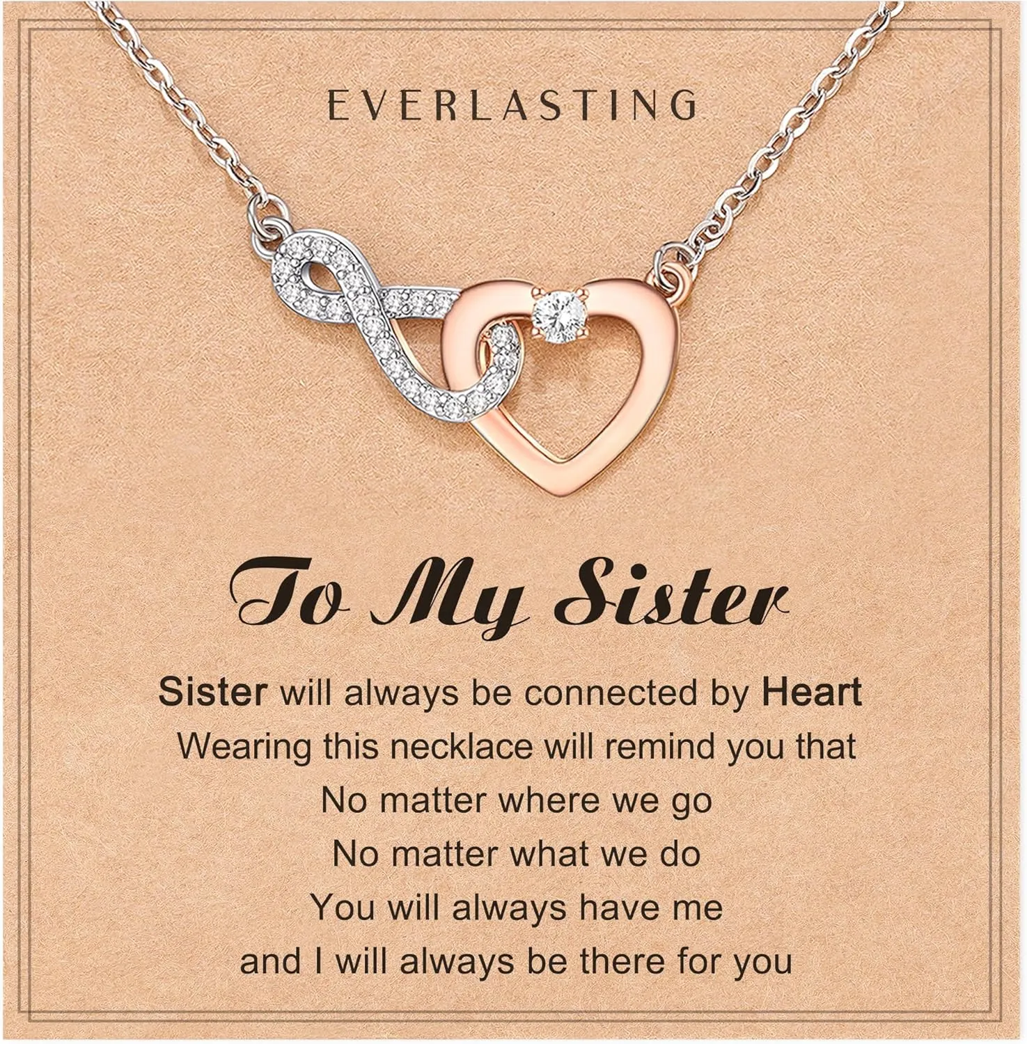 Shonyin Dainty Heart-felt Infinity Heart Necklace for Mother Daughter Girlfriend Soulmate Grandma Granddaughter Mother-in-law Friend Bonus Mom Bonus Daughter